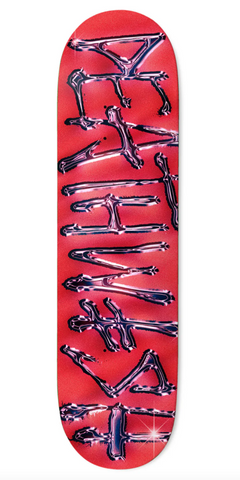 Deathwish Skateboards: OG Spray Chrome RED Deck 8.38