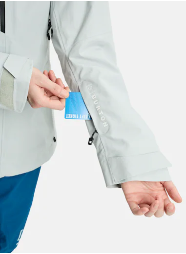 Burton: Womens AK Gore Upshift Jacket - Grey Cloud