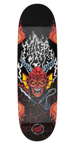 Santa Cruz x Stranger Things 9in Hellfire Skateboard Deck
