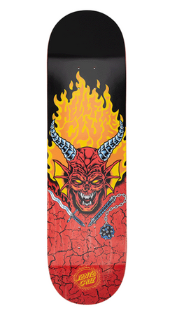 Santa Cruz x Stranger Things 8.25 Hellfire Club Skateboard Deck