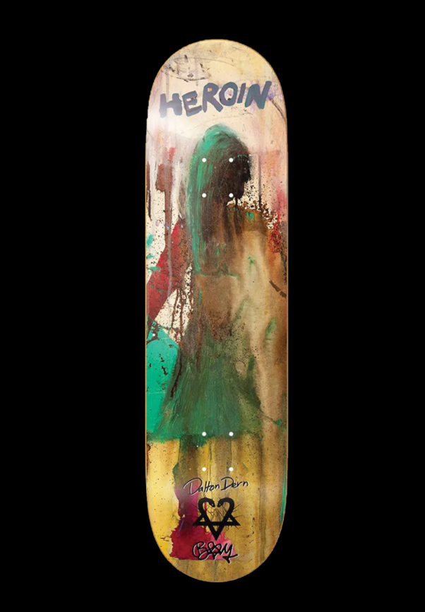 Heroin Skateboards: 8.38" HEROIN DALTON DERN X BAM MARGERA DECK