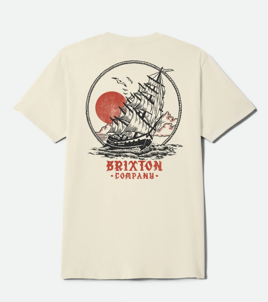 Brixton: High Seas T-Shirt - Cream