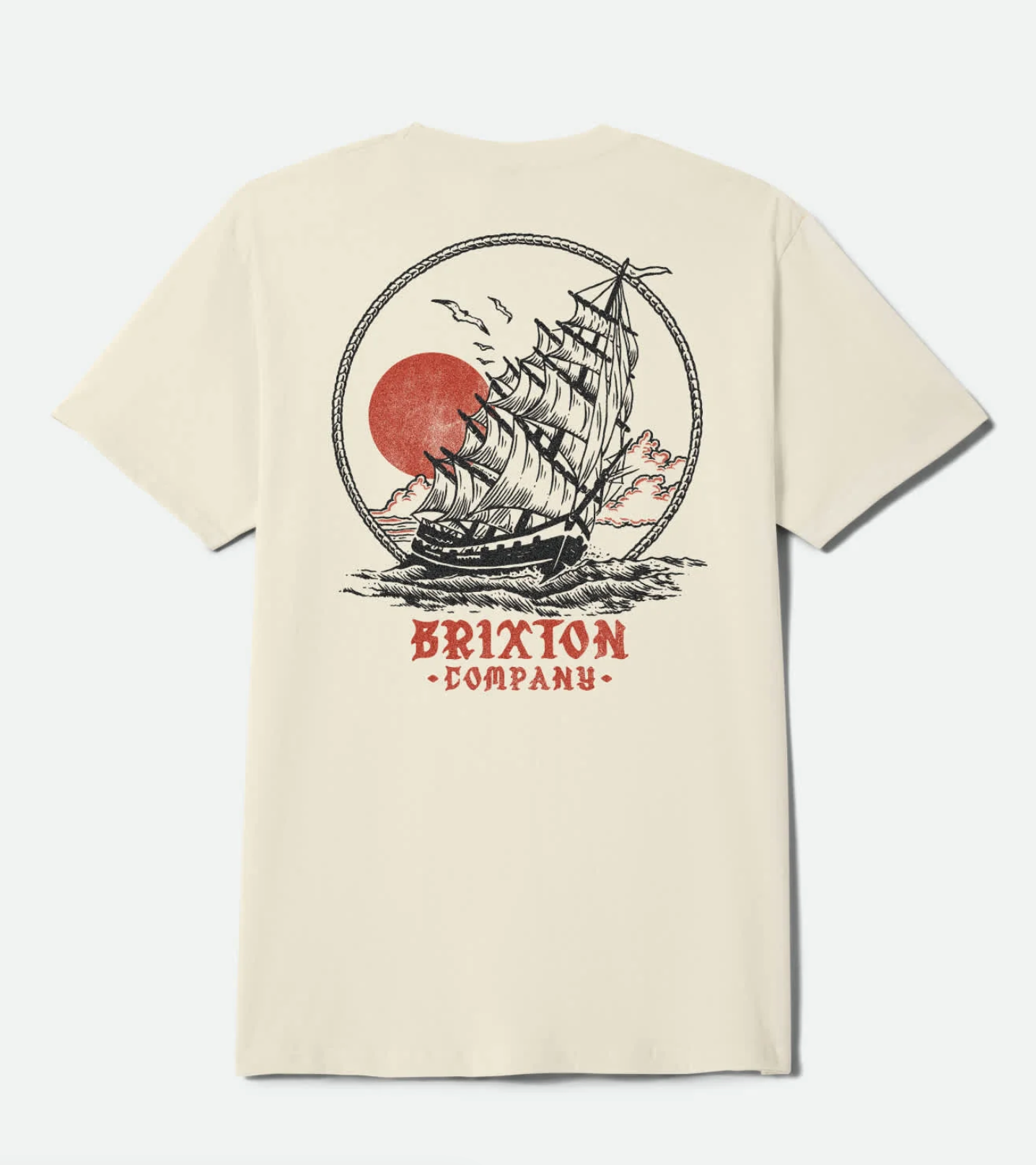 Brixton: High Seas T-Shirt - Cream