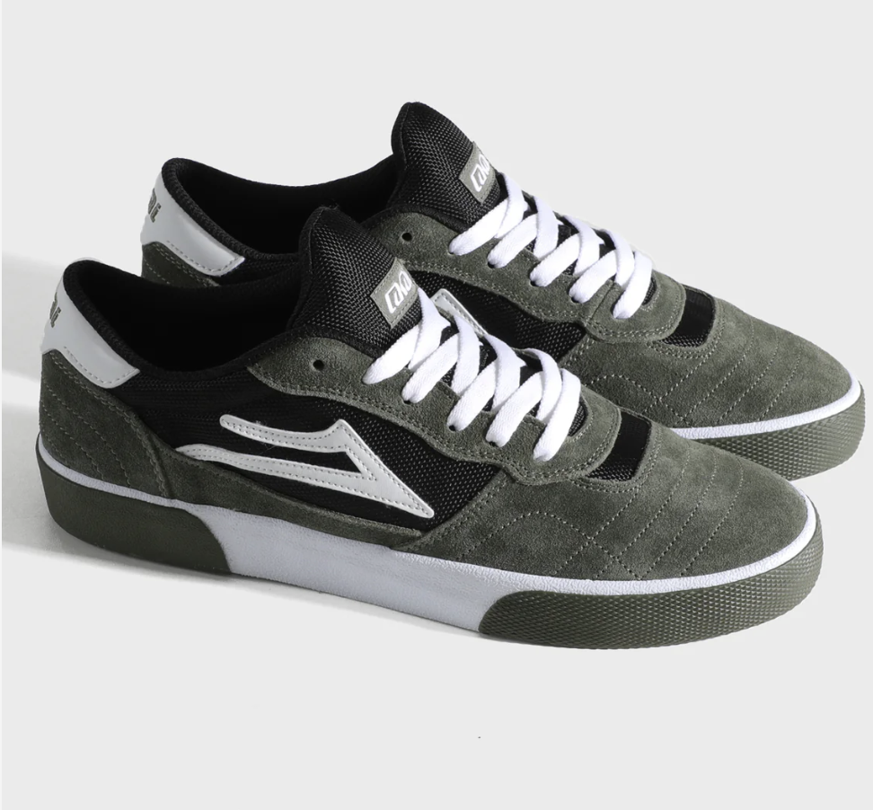 Lakai Cambridge - Covert Green Black/White