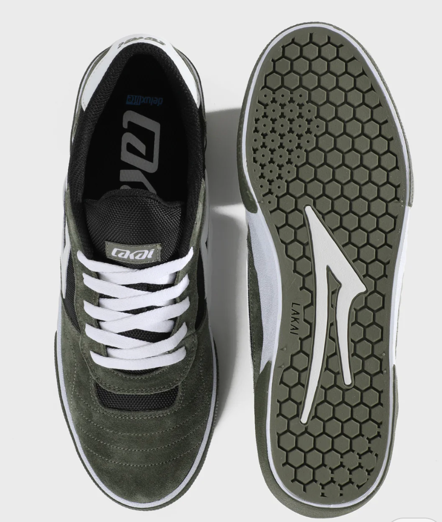Lakai Cambridge - Covert Green Black/White