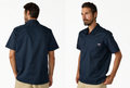 Dickies: 1/4 Zip Short Sleeve Work - Dark Navy
