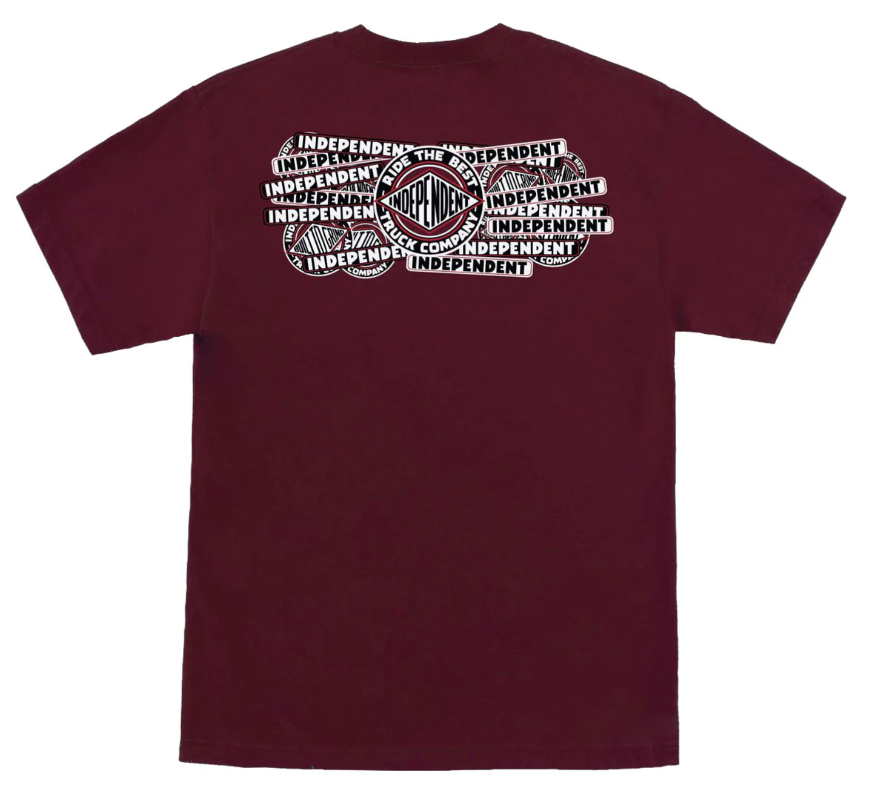 Independent Trucks: Sticker Slap T-Shirt - Maroon
