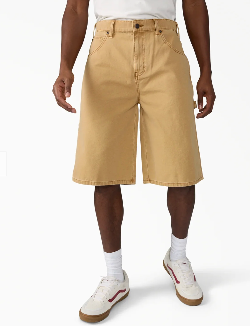 Dickies: Worn In Relaxed 13" Brown Duck Shorts - Brown Duck