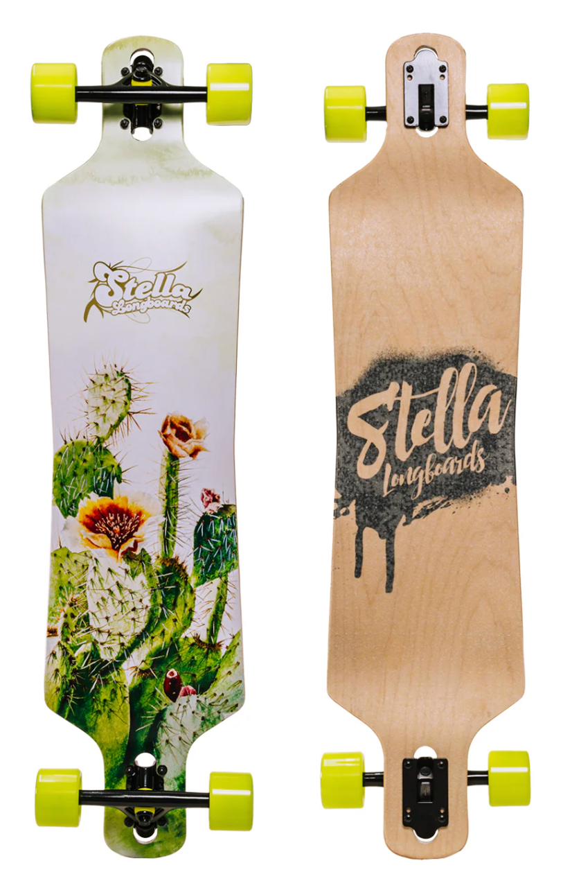 Stella: Cactus Flower Dropthrough Longboard