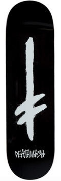 Deathwish Skateboards: Gang Spray Blk/White Deck