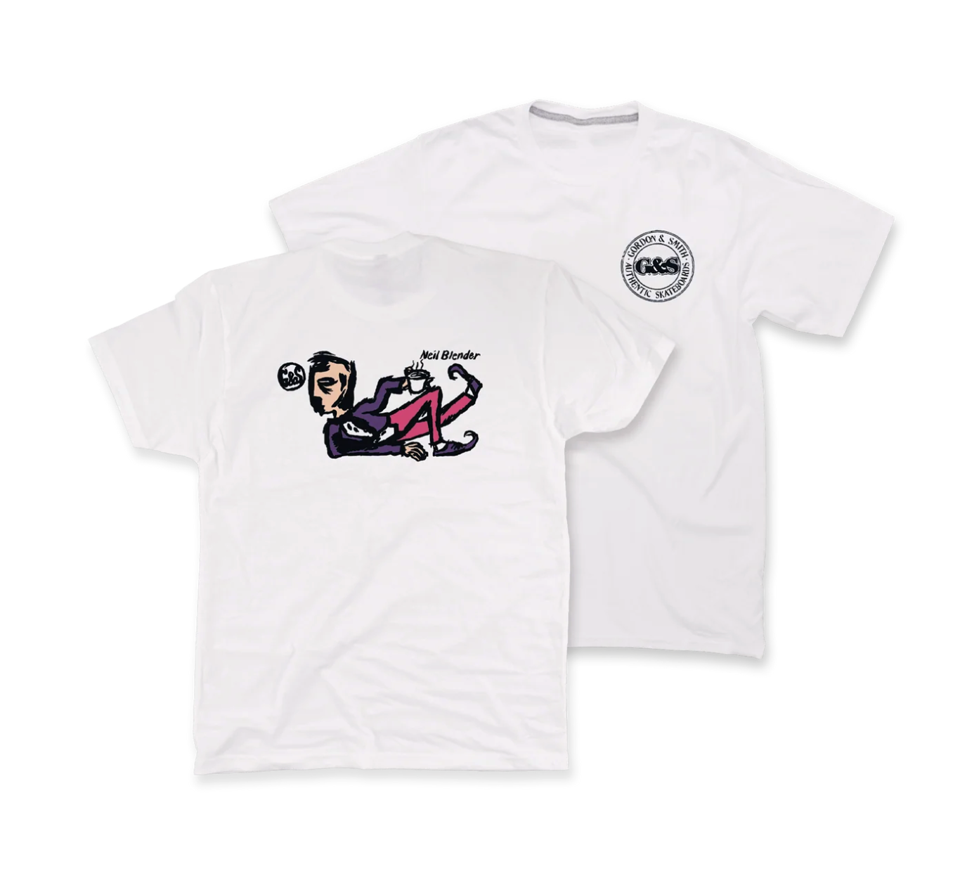 G&S: COFFEE BREAK PREMIUM T-SHIRT - WHITE