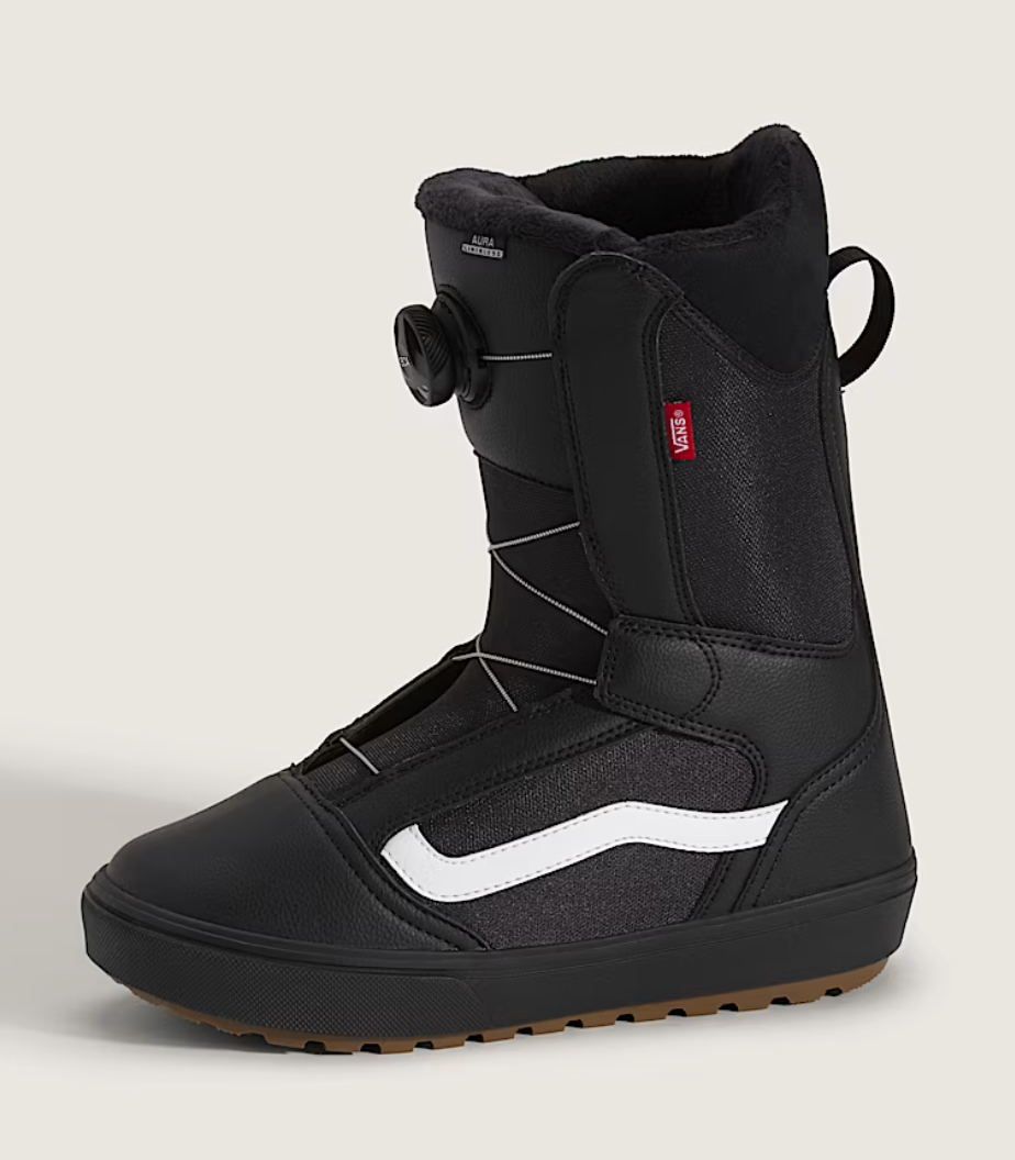 Vans Snowboard Boots: Aura Linerless - Black/Gum 2027
