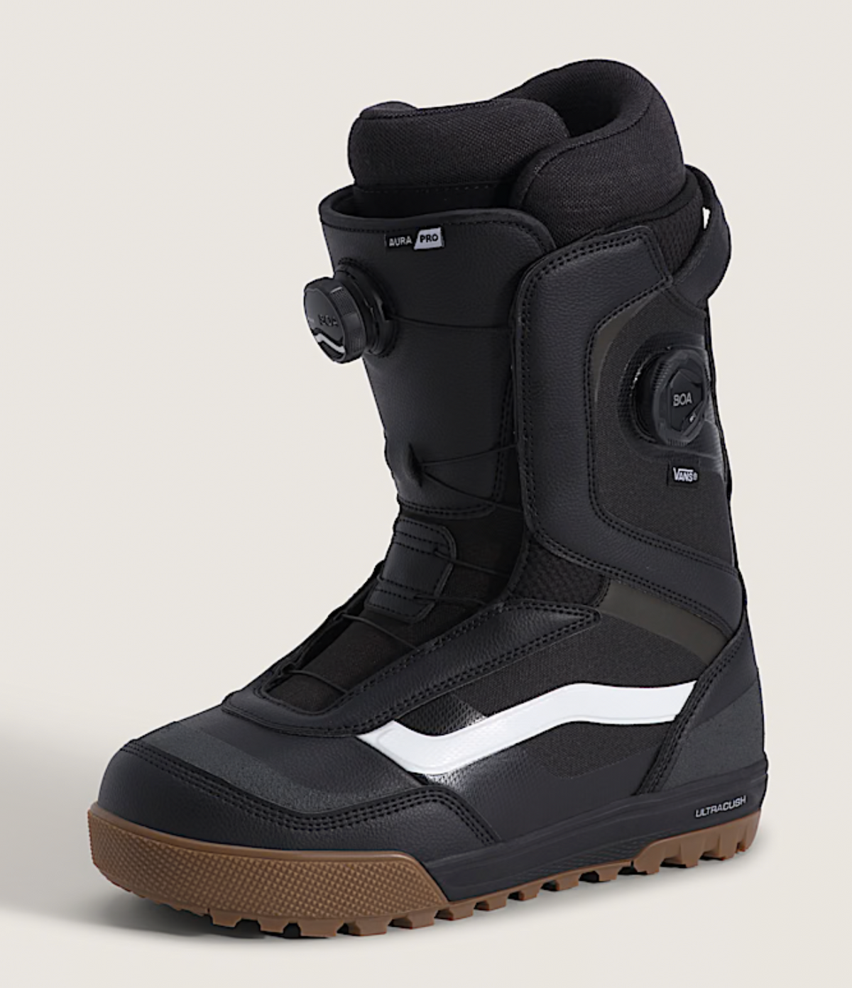 Vans Snowboard Boots: Aura Pro 2.0 - Black/White/Gum 2027