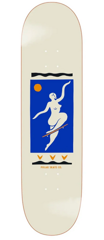 Polar Skate Co: No Comply Deck Cream Deck