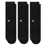 Stance Socks: Icon 3-Pack - Black