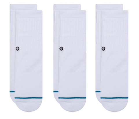 Stance Socks: Icon ST Kids 3-Pack - White