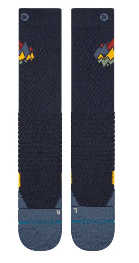 Stance Snow: Peaks Mid Wool Snow - Navy