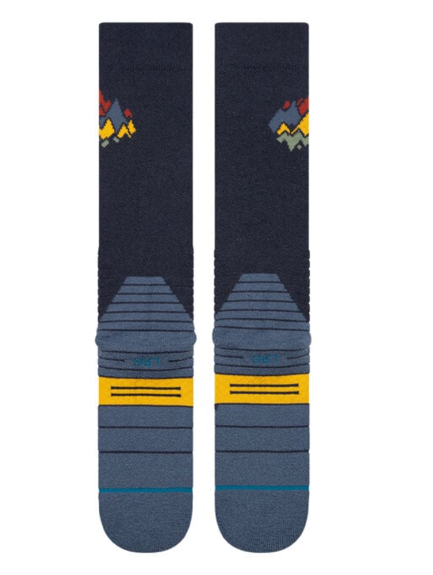 Stance Snow: Peaks Mid Wool Snow - Navy