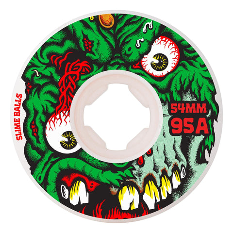 Slime Balls: 54mm Roskopp Face Two Reissue White Hardline - 99a