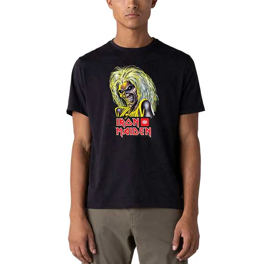 686: Everywhere Dri Release S/S Tech Shirt - Iron Maiden Eddies Black