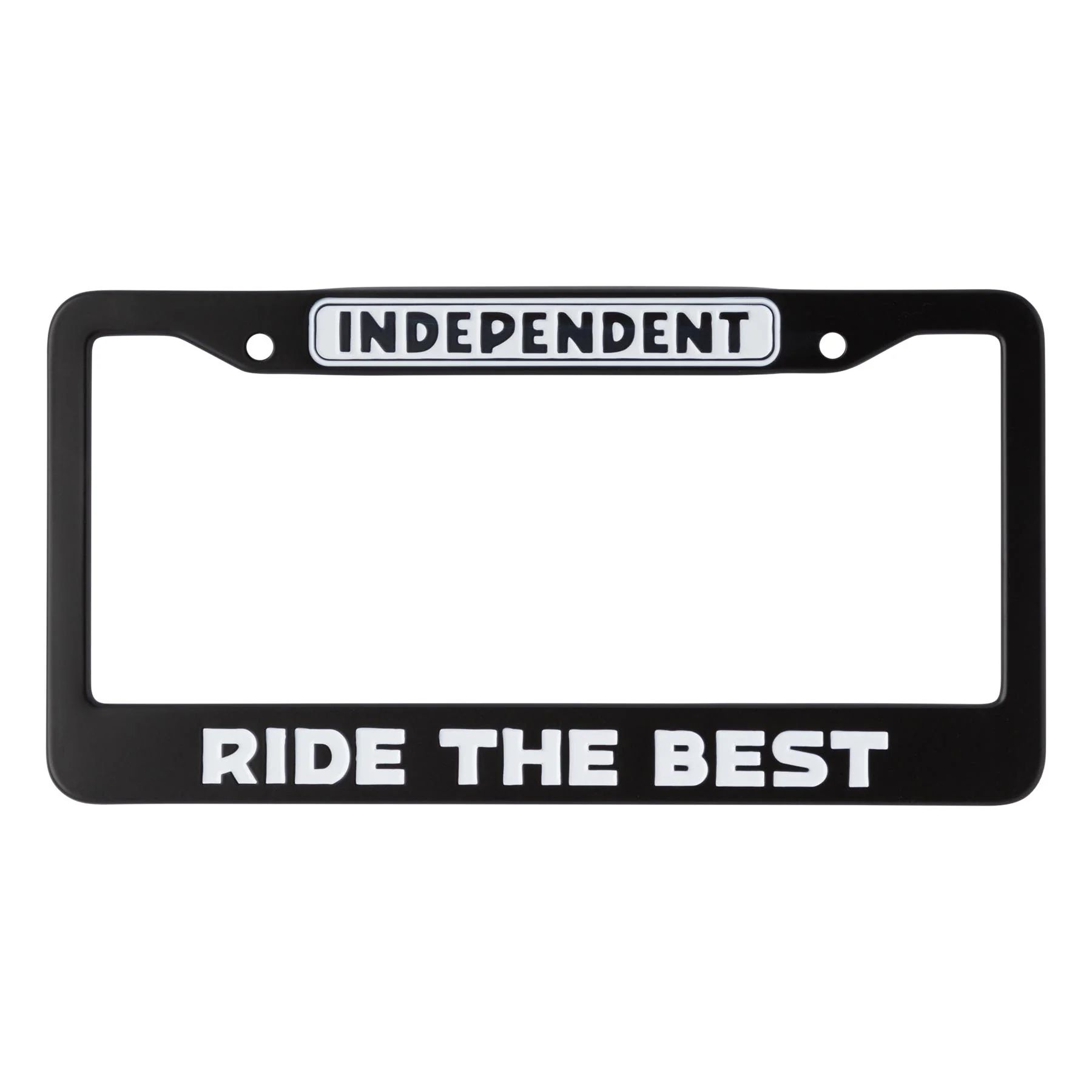 Independent Bar Logo License Plate Frame - Black