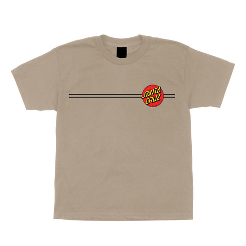 Santa Cruz Youth Classic Dot Midweight T-Shirt - Sand