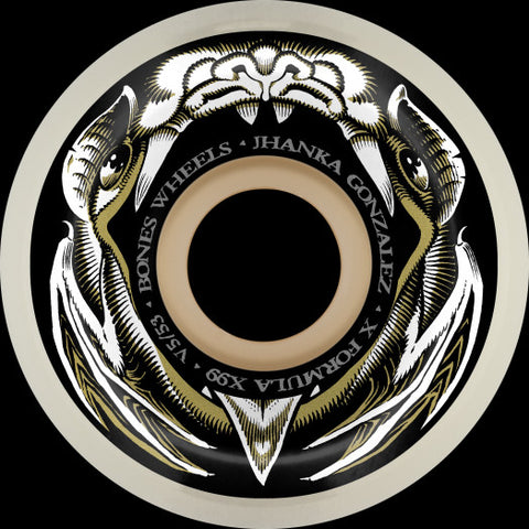 Bones Wheels: Jhanka Night Flight X-Formula V5 Sidecut 99a