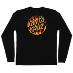 Santa Cruz Thrasher Flame Dot L/S - Black