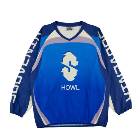 Howl: SOUVENIR X HOWL MOTO SHIRT - SKY BLUE