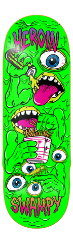 Heroin Skateboards: 10.2 Swampy Mutate or Die Deck