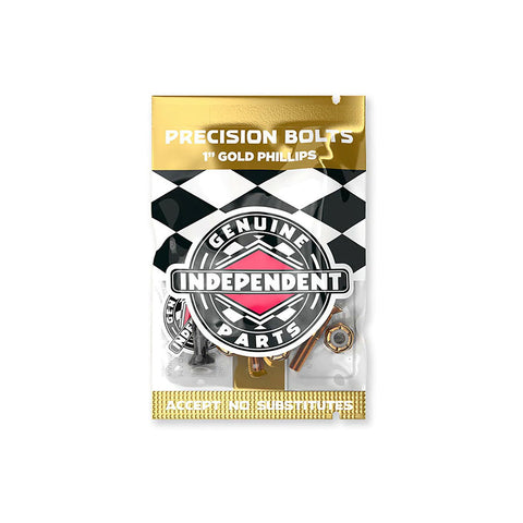 Independent Trucks: 1inch Phillips Hardware - Black/Gold