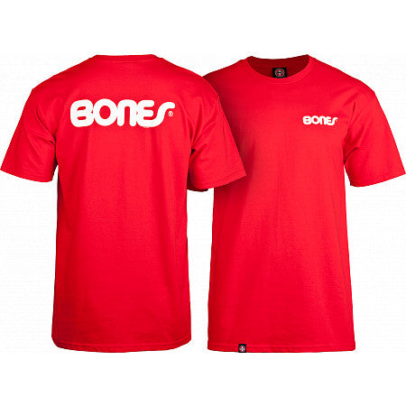 Bones: Swiss Text T-Shirt - Red