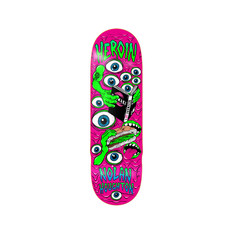 Heroin Skateboards: 9.5 Nolan Mutate Or Die Deck
