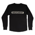 Independent Trucks: Bar logo L/S Thermal - Black
