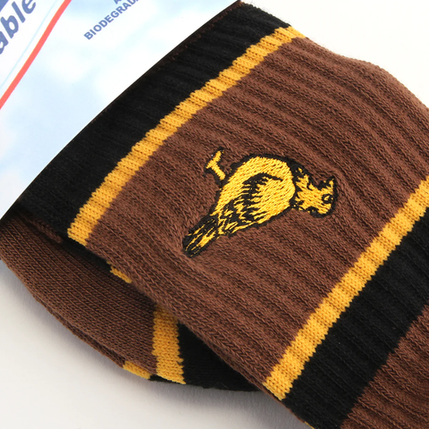 Anti Hero: Lil Pigeon EMB Socks - Cream