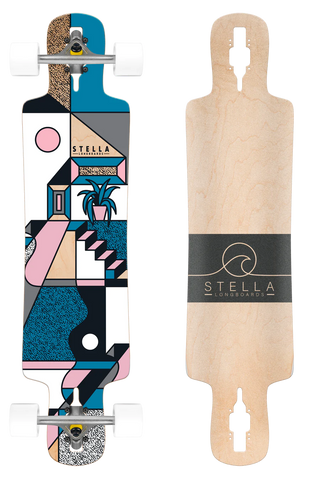 Stella Drop Through - Cliffs Longboard Complete