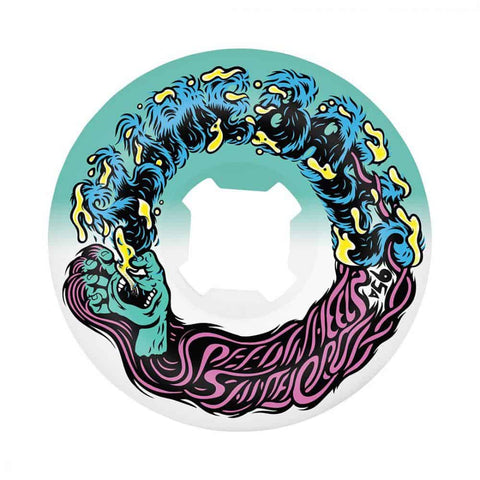 Slime Balls 54mm Hairballs 50-50 - White Teal 95a