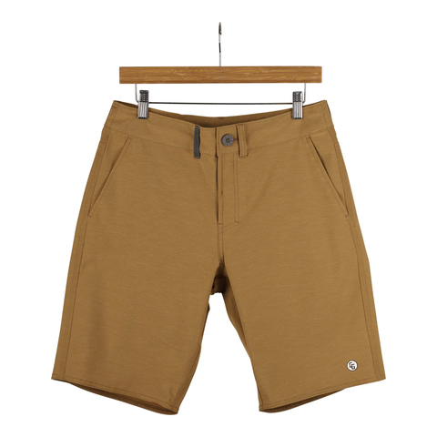 Candy Grind 314: Walker Fit Board Shorts - Coyote Brown