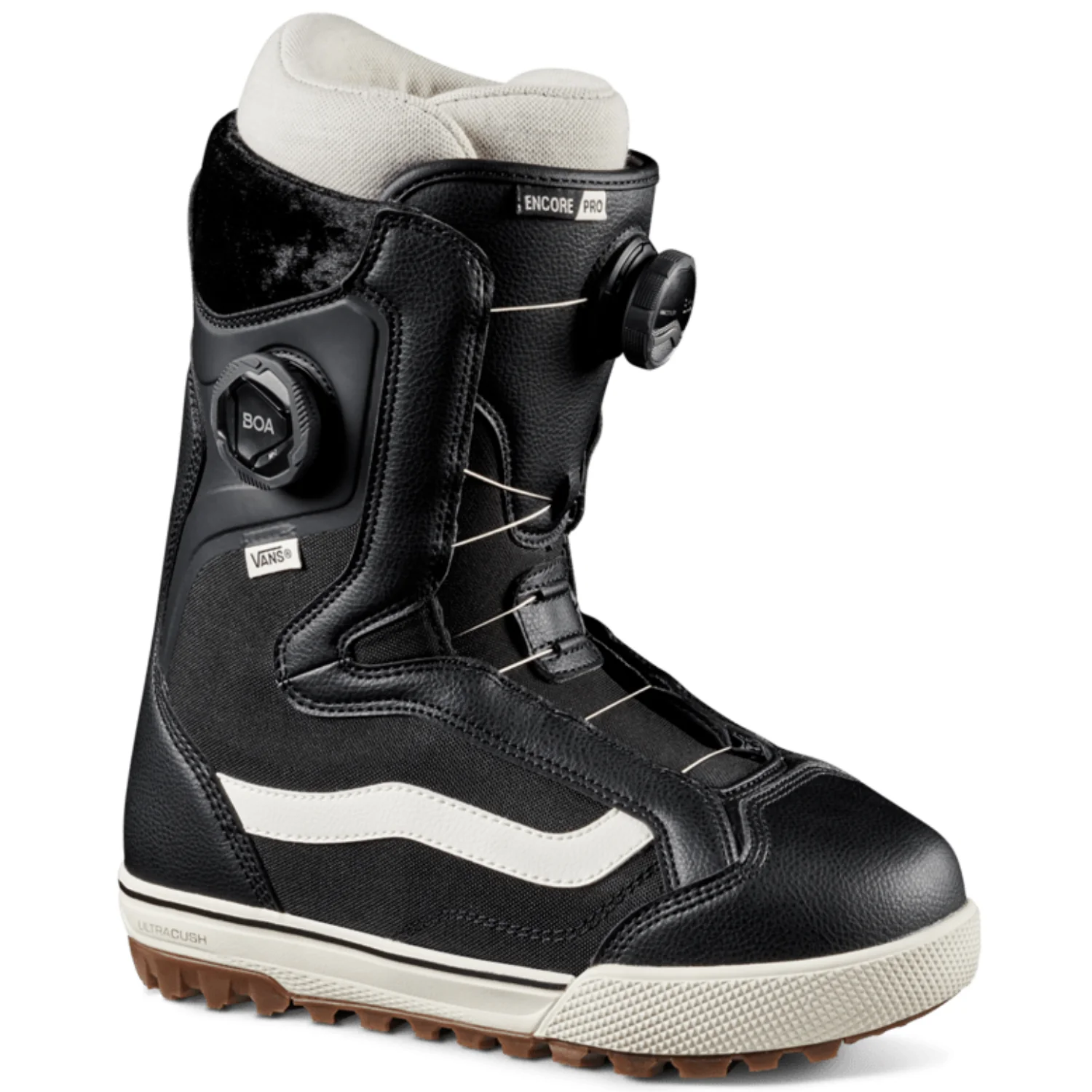 Vans Snowboard Boots: Women's Encore Pro 2025 Black/Marshmallow
