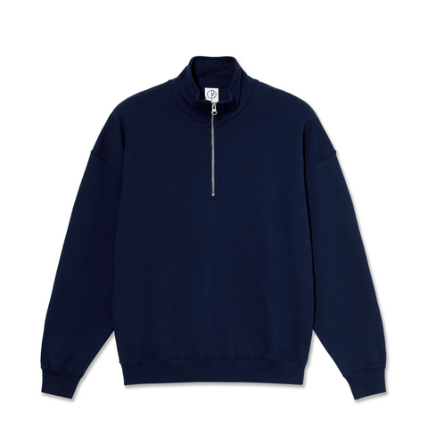 Polar Skate Co. Frank Half Zip Sweatshirt - Dark Blue
