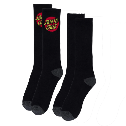 Santa Cruz: Cruz Crew Socks - Black