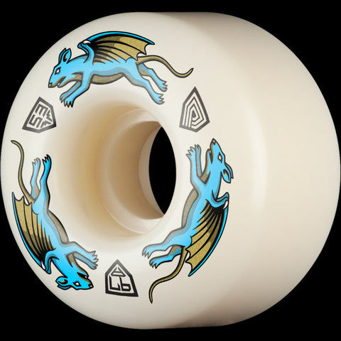 Powell Peralta: Nano Rats 97A - Asymmetrical Shapes - Blue