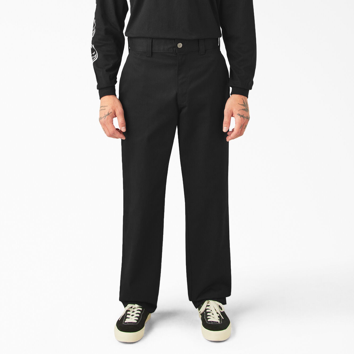 Dickies x Spitfire Flannel Cuff Pants - Black