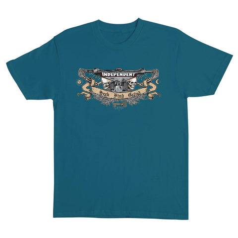 Independent Trucks: SFG Society Heavyweight Shirt - Galapagos Blue