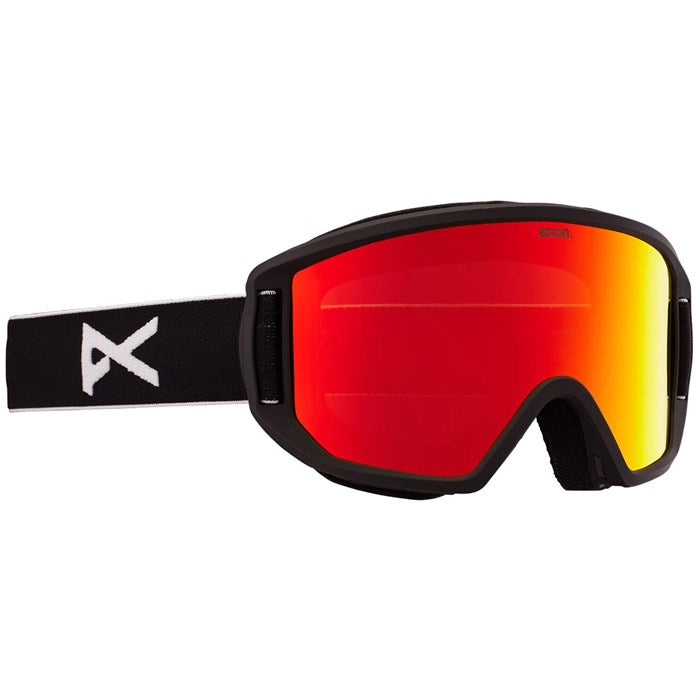 Ski Goggles Anon Relapse Junior + MFI Face Mask (Black / Red Solex)