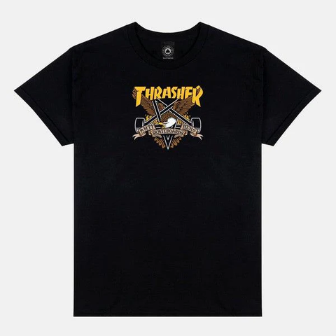 Thrasher x AntiHero: Eaglegram (Black) T-Shirt