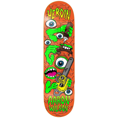 Heroin Skateboards: 8.5 Wilson Mutate Or Die Deck