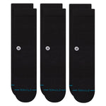 Stance Icon Crew Socks 3-Pack - Black