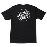 Santa Cruz Opus Dot Heavyweight T-Shirt - Black w/White