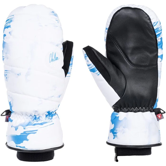 Roxy: Flint Creek Mittens - Azure Blue Clouds Womens 2024